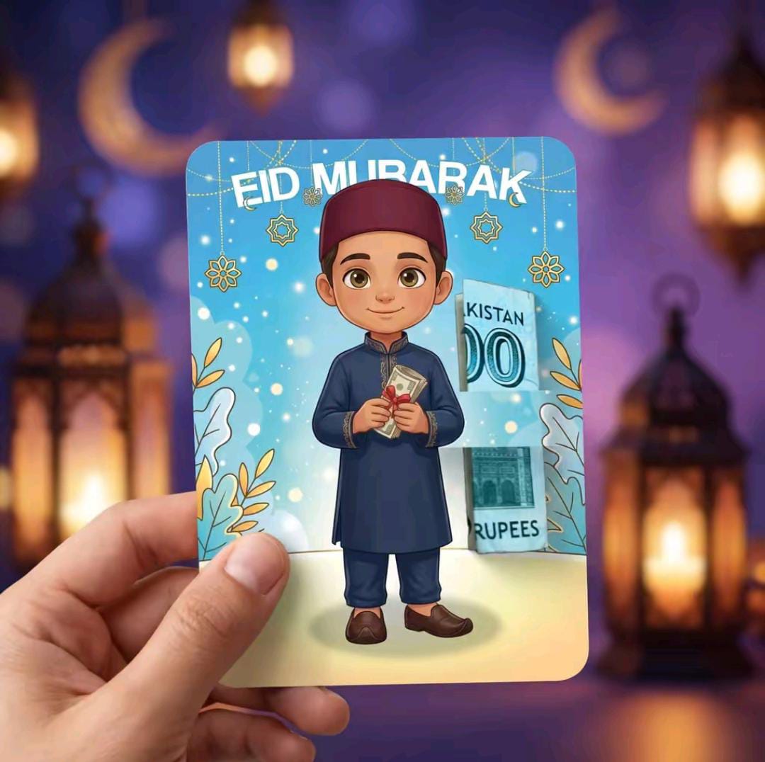 Eidi Tuck Cards For Kids (Mix)  Pack of 10