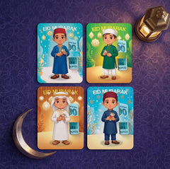 Eidi Tuck Cards For Kids (Mix)  Pack of 10